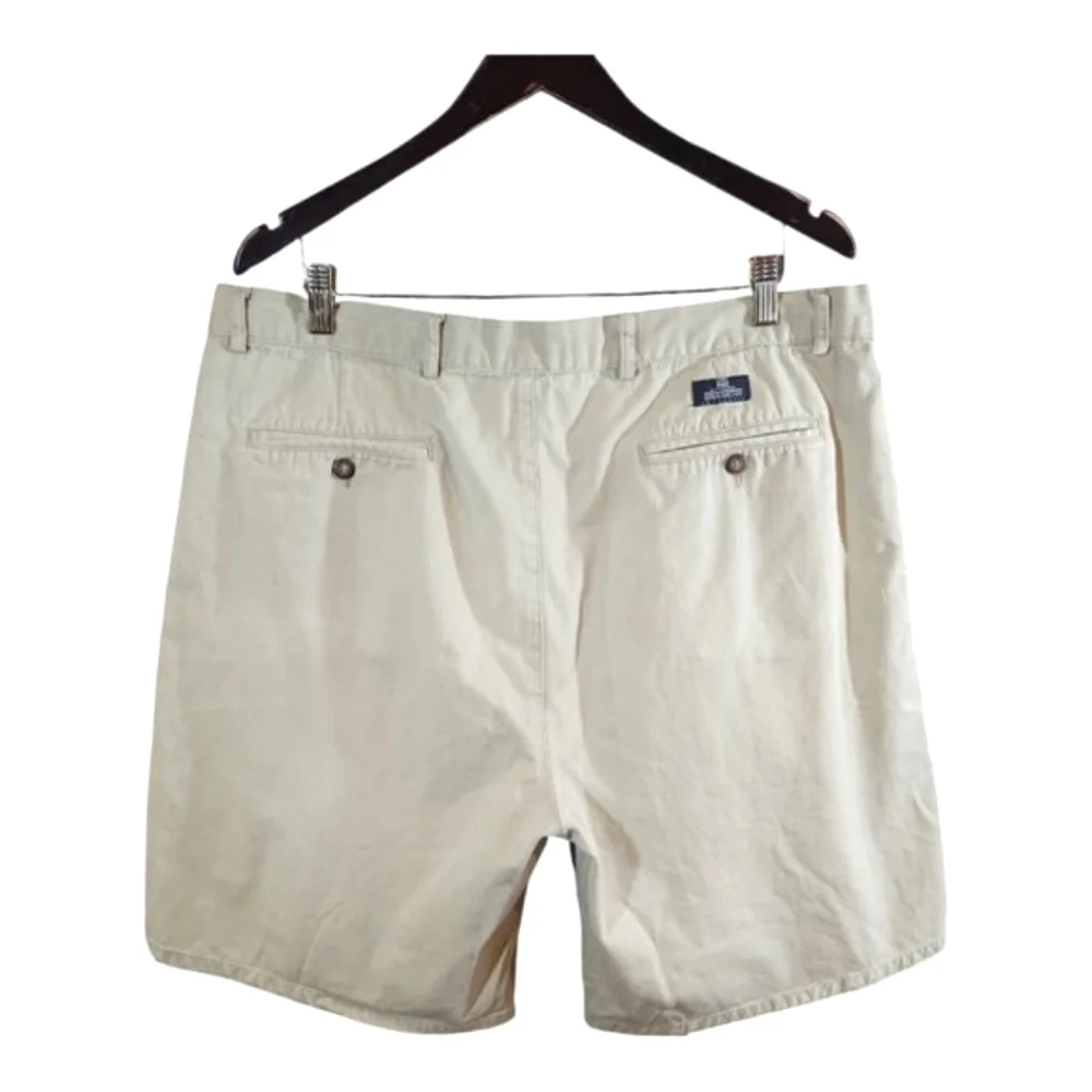 Vintage Givenchy Activewear 100% Cotton Pleated Khaki Shorts Golf Men's 40